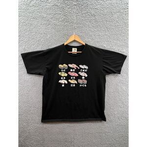 Little Romance Japanese 3D Embossed Puff Print Nigiri Sushi T-Shirt Size 4L